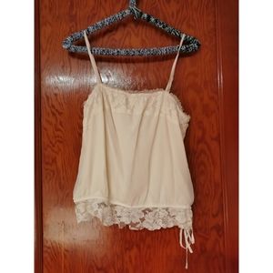 AMERICAN EAGLE Off White Crop Top